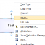 Context menu to reuse a task
